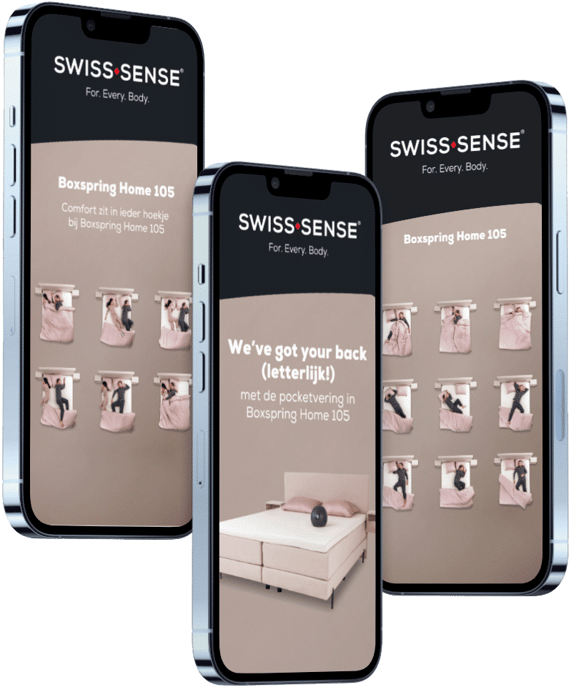 Website van Swiss Sense