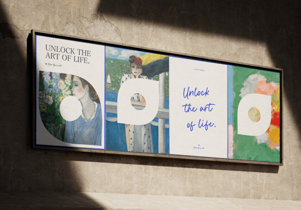 Mockup van posters Ellen Buis art